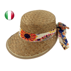 visierone paglia organza