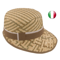 two-color ribbon visor-hat