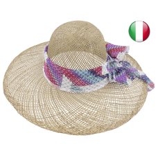 pamela donna in filo di giunco con nastro organza