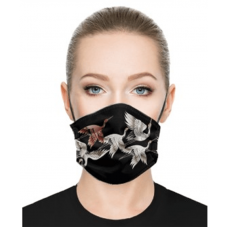 mascherina poliestere plissettata