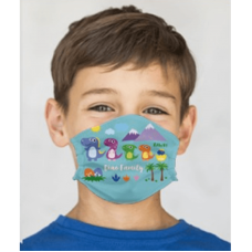 mascherina poliestere plissettata