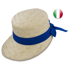 straw visor-hat woman gro'